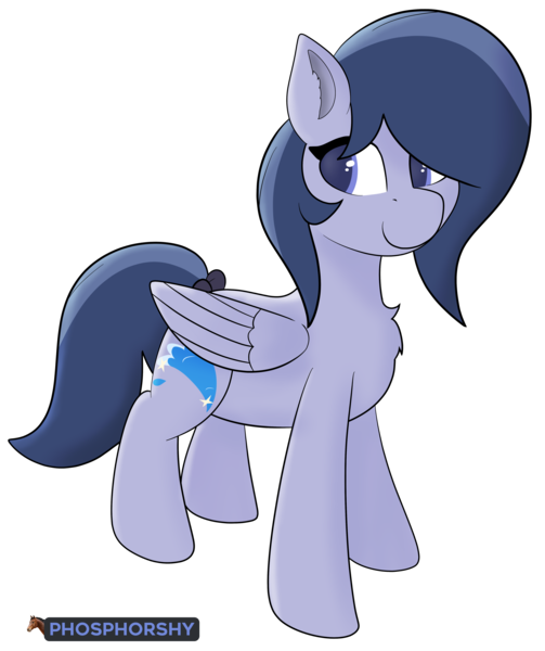 Size: 4125x4916 | Tagged: safe, artist:phosphorshy, derpibooru import, oc, oc:cosmic oceans, unofficial characters only, pegasus, pony, chest fluff, female, image, mare, png, simple background, solo, transparent background