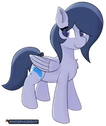 Size: 4125x4916 | Tagged: safe, artist:phosphorshy, derpibooru import, oc, oc:cosmic oceans, unofficial characters only, pegasus, pony, chest fluff, female, image, mare, png, simple background, solo, transparent background