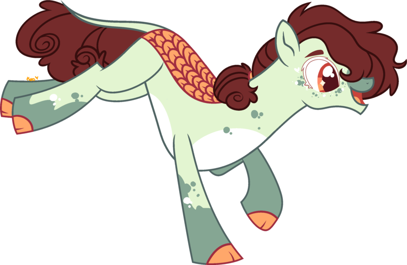 Size: 2686x1753 | Tagged: safe, artist:kurosawakuro, derpibooru import, oc, hybrid, image, magical threesome spawn, male, offspring, parent:autumn blaze, parent:marble pie, parent:trouble shoes, png, simple background, solo, transparent background