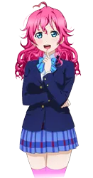 Size: 647x1235 | Tagged: safe, artist:cre58a, derpibooru import, pinkie pie, human, clothes, humanized, image, love live! school idol project, photoshop, png, school uniform, simple background, solo, transparent background