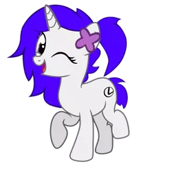 Size: 3400x3392 | Tagged: safe, derpibooru import, oc, oc:lexus, unofficial characters only, pony, unicorn, derpibooru community collaboration, 2022 community collab, base used, female, females only, flower, flower in hair, happy, image, png, short tail, simple background, solo, tail, transparent background
