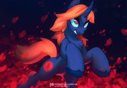 Size: 889x622 | Tagged: safe, artist:dolorosacake, derpibooru import, oc, pony, unicorn, angry, attack, flower, image, jpeg, redflowers, sketch, solo