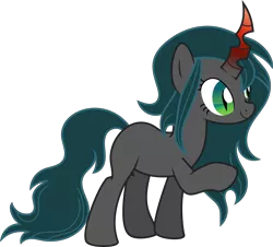 Size: 5277x4767 | Tagged: safe, artist:shootingstarsentry, derpibooru import, oc, oc:nightshade (digimonlover101), changepony, hybrid, absurd resolution, female, image, interspecies offspring, offspring, parent:king sombra, parent:queen chrysalis, parents:chrysombra, png, simple background, solo, transparent background, vector