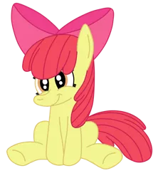 Size: 1024x1153 | Tagged: safe, artist:squipycheetah, derpibooru import, apple bloom, earth pony, pony, female, filly, image, png, simple background, smiling, solo, transparent background
