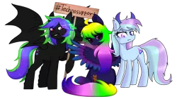 Size: 3840x2160 | Tagged: safe, artist:avrameow, artist:dojo, artist:sinrinf, derpibooru import, oc, oc:avra, oc:flysoul dragon, unofficial characters only, dragon, pegasus, pony, derpibooru community collaboration, 2022 community collab, image, png, simple background, transparent background