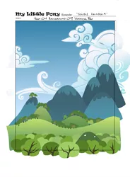 Size: 2099x2857 | Tagged: safe, artist:oxinfree, derpibooru import, double rainboom, background, cloud, high res, hill, image, mountain, mountain range, no pony, png, scenery, tree