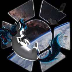 Size: 1600x1600 | Tagged: artist needed, safe, derpibooru import, oc, oc:nasapone, earth pony, pony, clipboard, cloud, cupola (iss), earth, earth pony oc, gameboy advance, image, international space station, jpeg, milky way galaxy, ocean, pencil, planet, stars