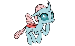 Size: 1920x1200 | Tagged: safe, derpibooru import, ocellus, changedling, changeling, curious, cute, diaocelles, flying, image, insect wings, looking at something, my little pony color my world, png, simple background, solo, tail, transparent background, transparent hair, transparent mane, transparent tail, transparent wings, wings