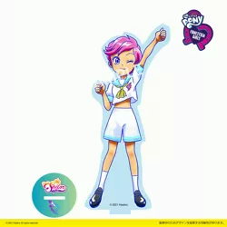 Size: 4206x4206 | Tagged: safe, derpibooru import, scootaloo, equestria girls, image, japanese, jpeg, looking at you, moon runes, obtrusive watermark, one eye closed, sailor moon, smiling, smiling at you, watermark, wink, winking at you