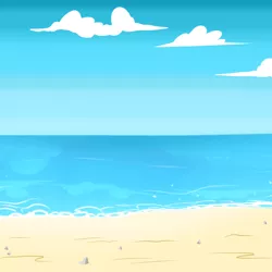 Size: 2500x2500 | Tagged: safe, artist:pizzamovies, derpibooru import, surf, background, beach, cloud, image, no pony, png, sand, show accurate