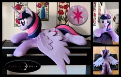 Size: 1280x815 | Tagged: safe, artist:purplenebulastudios, derpibooru import, twilight sparkle, twilight sparkle (alicorn), alicorn, pony, image, irl, jpeg, life size, photo, plushie, solo