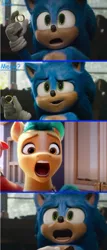 Size: 440x1027 | Tagged: safe, derpibooru import, hitch trailblazer, g5, crossover, image, james marsden, jpeg, meme, movie, movie reference, sonic the hedgehog, sonic the hedgehog (series), voice actor joke