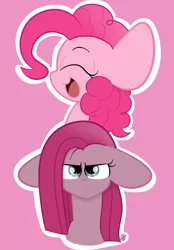 Size: 940x1353 | Tagged: safe, artist:sugarcloud12, derpibooru import, pinkie pie, pony, duality, image, pinkamena diane pie, png