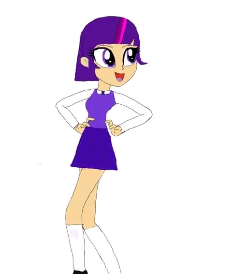 Size: 480x565 | Tagged: safe, derpibooru import, twilight sparkle, equestria girls, alternate hairstyle, alternate universe, black shoes, digital art, equestria girls-ified, image, jpeg, seguro, short hair