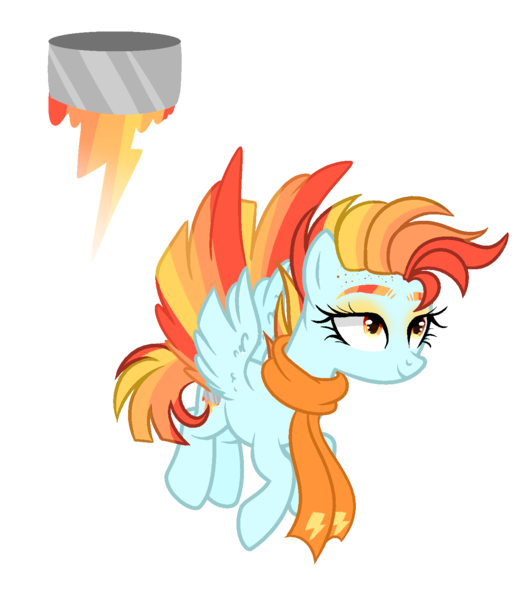 Size: 1350x1522 | Tagged: safe, artist:just-silvushka, derpibooru import, oc, unofficial characters only, pegasus, pony, base used, eyelashes, female, image, magical lesbian spawn, mare, offspring, parent:lightning dust, parent:rainbow dash, parents:rainbowdust, pegasus oc, png, simple background, smiling, solo, transparent background, wings