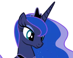 Size: 8392x6641 | Tagged: safe, artist:andoanimalia, derpibooru import, princess luna, alicorn, for whom the sweetie belle toils, female, image, png, simple background, solo, transparent background, vector