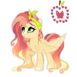 Size: 2500x2500 | Tagged: safe, artist:just-silvushka, derpibooru import, oc, unofficial characters only, pegasus, pony, base used, eyelashes, female, image, mare, offspring, parent:big macintosh, parent:fluttershy, parents:fluttermac, pegasus oc, png, raised hoof, simple background, smiling, solo, transparent background, wings