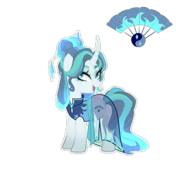 Size: 2500x2500 | Tagged: safe, artist:just-silvushka, derpibooru import, oc, unofficial characters only, pony, unicorn, base used, clothes, dress, eyelashes, fan, female, horn, image, magical lesbian spawn, makeup, mare, offspring, parent:mistmane, parent:rarity, png, see-through, simple background, smiling, solo, transparent background, unicorn oc