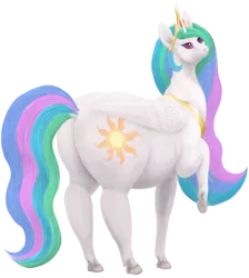 Size: 1200x1340 | Tagged: safe, artist:soobel, derpibooru import, princess celestia, alicorn, pony, butt, chubby, chubbylestia, fat, female, image, mare, not salmon, png, simple background, solo, sunbutt, the ass was fat, thicc ass, thick, transparent background, wat