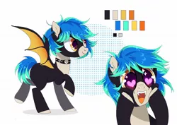 Size: 1754x1240 | Tagged: artist needed, safe, derpibooru import, oc, oc:fran, bat pony, pony, cute, heart eyes, image, jpeg, male, reference sheet, stallion, wingding eyes