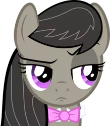 Size: 2284x2625 | Tagged: safe, artist:darkoverlords, derpibooru import, octavia melody, bowtie, female, high res, image, png, raised eyebrow, simple background, transparent background, vector