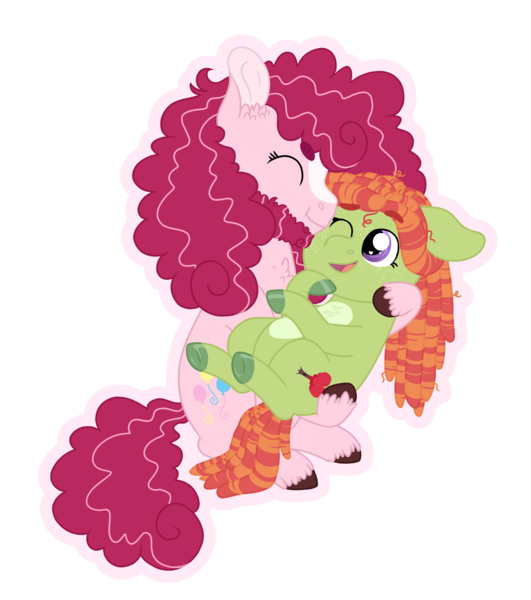 Size: 2158x2439 | Tagged: safe, artist:queenderpyturtle, derpibooru import, pony, alternate design, beard, facial hair, image, pinkiehugger, png, simple background, transparent background