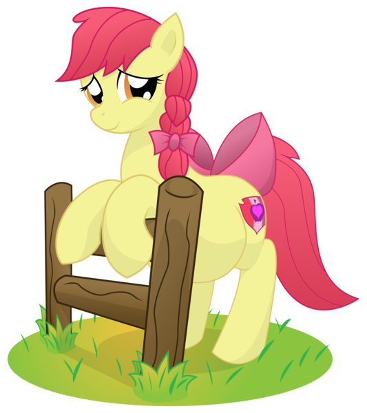 Size: 9600x10800 | Tagged: safe, artist:xniclord789x, derpibooru import, apple bloom, earth pony, pony, absurd resolution, braid, female, fence, grass, image, mare, older, png, pregbloom, pregnant, pregnant apple bloom, shadow, simple background, smiling, solo, transparent background