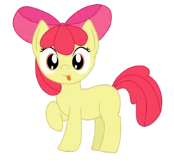 Size: 920x851 | Tagged: safe, artist:grinch, derpibooru import, apple bloom, earth pony, pony, :p, adorabloom, apple bloom's bow, bow, cute, female, filly, full body, hair bow, image, looking at you, orange eyes, png, raised hoof, red mane, red tail, simple background, smiling, smiling at you, solo, standing, tail, tongue out, transparent background