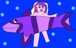 Size: 910x579 | Tagged: safe, artist:jacobyel, derpibooru import, princess cadance, equestria girls, creature, cropped, dean cadance, female, holding breath, image, plesiosaurs, png, puffy cheeks, solo, solo female, swimming, underwater