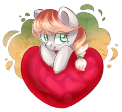 Size: 903x835 | Tagged: safe, artist:avonir, derpibooru import, oc, unofficial characters only, earth pony, pony, bust, eyelashes, female, heart, image, mare, png, signature, simple background, smiling, solo, transparent background