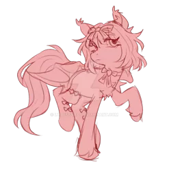 Size: 600x608 | Tagged: safe, artist:lynesssan, derpibooru import, oc, bat pony, pony, deviantart watermark, female, image, mare, obtrusive watermark, png, simple background, solo, transparent background, watermark