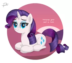 Size: 1654x1440 | Tagged: safe, artist:pearlymarshmallow, derpibooru import, rarity, pony, unicorn, advice, circle background, depression, field, hill, image, looking at you, love, lying down, outdoors, png, prone, radiohead, smiling, smiling at you, solo, street spirit, sunset