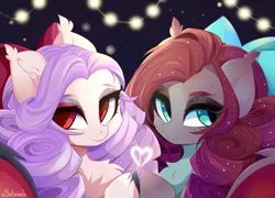 Size: 5000x3600 | Tagged: safe, artist:xsatanielx, derpibooru import, oc, oc:enya lunar eclipse, oc:luna valentine, unofficial characters only, bat pony, pony, bat pony oc, bat wings, image, png, wings