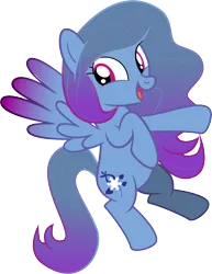 Size: 6919x8955 | Tagged: safe, artist:shootingstarsentry, derpibooru import, oc, oc:frosty flakes, unofficial characters only, pegasus, pony, absurd resolution, colored wings, female, flying, full body, gradient mane, gradient tail, gradient wings, image, mare, open mouth, open smile, pegasus oc, png, show accurate, simple background, smiling, solo, spread wings, tail, transparent background, vector, wings