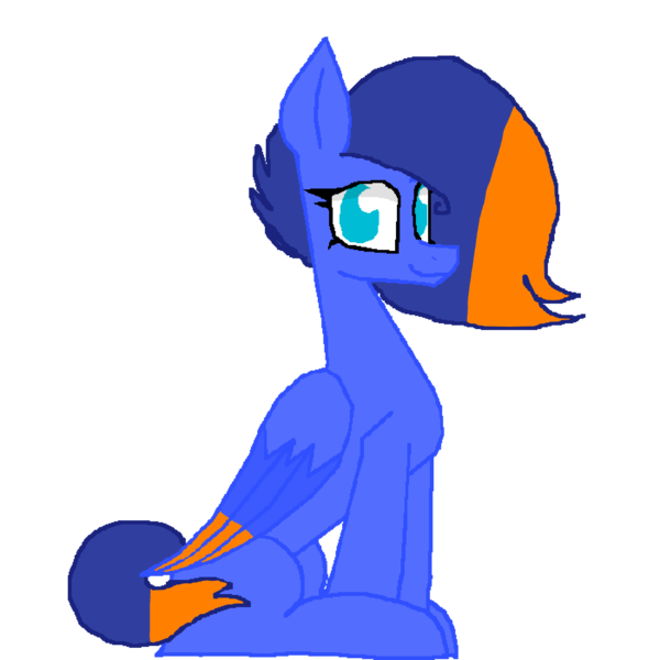 Size: 1400x1400 | Tagged: safe, artist:ponies and cuddles, artist:princessmoonlight, derpibooru import, oc, oc:blazing blue, pegasus, pony, derpibooru community collaboration, 2022 community collab, blue eyes, blue fur, colored, cute, digital art, feminine stallion, image, male, png, solo, stallion