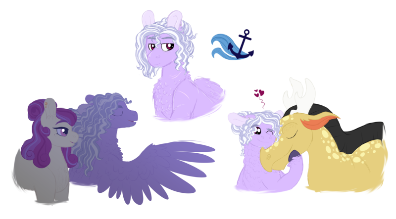 Size: 4886x2708 | Tagged: safe, artist:queenderpyturtle, derpibooru import, oc, oc:archipelago tonnerre, oc:petrichor pariah, oc:teori, unofficial characters only, pegasus, pony, salamander, female, image, male, mare, png, simple background, stallion, transparent background