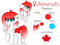 Size: 8000x6000 | Tagged: safe, artist:skylarpalette, derpibooru import, oc, oc:making amends, unofficial characters only, pegasus, pony, blue eyes, canada, canadian, chest fluff, clothes, cute, ear fluff, fluffy, hoodie, image, no shading, pegasus oc, pegasus wings, png, reference, reference sheet, simple background, transparent background, wings