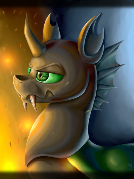 Size: 1500x2000 | Tagged: safe, artist:starcasteclipse, derpibooru import, changeling, digital art, digital painting, green changeling, image, jpeg