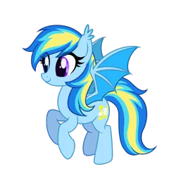 Size: 1500x1500 | Tagged: safe, artist:frankie, derpibooru import, oc, oc:halo cloudow, unofficial characters only, bat pony, 2019 community collab, derpibooru community collaboration, heterochromia, image, png, simple background, solo, transparent background