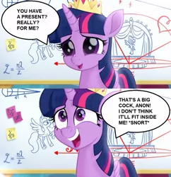 Size: 1019x1053 | Tagged: suggestive, derpibooru import, edit, screencap, twilight sparkle, twilight sparkle (alicorn), alicorn, pony, my little pony: the movie, animated, ethereal mane, female, image, jpeg, mare, snorting, solo, solo focus, vulgar