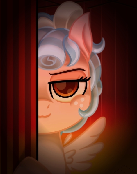 Size: 1100x1400 | Tagged: safe, artist:fchelon, derpibooru import, cozy glow, pegasus, pony, female, filly, freckles, image, jpeg, looking at you, pure evil