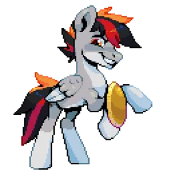 Size: 640x640 | Tagged: safe, derpibooru import, oc, oc:primaryforce, unofficial characters only, pegasus, image, pixel art, png, simple background, solo, transparent background