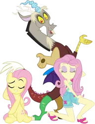 Size: 887x1154 | Tagged: safe, artist:dathings1, artist:jhayarr23, artist:kuco, derpibooru import, edit, discord, fluttershy, ponified, pegasus, pony, equestria girls, equestria girls series, i'm on a yacht, spoiler:eqg series (season 2), absurd resolution, adorasexy, beautiful, cute, discoshy, discute, equestria girls ponified, eyes closed, eyeshadow, feet, female, hooves behind head, human pony fluttershy, image, kneeling, legs, makeup, male, mare, png, pose, powerpoint, raised eyebrow, sandals, sassy, scene interpretation, sexy, shipping, shyabetes, simple background, smiling, smug, straight, toes, transparent background, vector
