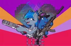 Size: 7000x4500 | Tagged: safe, artist:yufebwifbi, derpibooru import, oc, oc:leaf blade, bat pony, pegasus, pony, armor, bat pony oc, bat wings, destiny (game), female, image, jpeg, male, rainbow six, stallion, wings