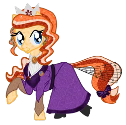Size: 1218x1212 | Tagged: safe, artist:tentajack, derpibooru import, oc, oc:carnelian charade, unofficial characters only, crystal pony, pony, accessories, bow, clothes, crystal pony oc, dress, image, png, royal quest, simple background, solo, transparent background