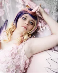 Size: 2160x2698 | Tagged: safe, derpibooru import, princess cadance, human, armpits, clothes, cosplay, costume, image, irl, irl human, jpeg, photo, youmacon