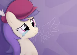 Size: 2970x2100 | Tagged: safe, artist:candy meow, derpibooru import, oc, oc:ellowee, unofficial characters only, earth pony, pony, crying, earth pony oc, feathered hat, flag, image, mascot, png, proud, solo, tears of joy, two toned mane