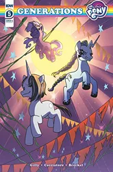 Size: 360x546 | Tagged: safe, derpibooru import, idw, black belle, shadow storm, violet shiver, my little pony: generations, cover art, image, jpeg