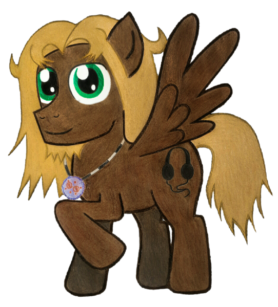 Size: 1873x2073 | Tagged: safe, artist:count adramélekh sear, derpibooru import, oc, oc:mellow rhythm, unofficial characters only, pegasus, pony, derpibooru community collaboration, 2022 community collab, beard, facial hair, image, jewelry, necklace, png, simple background, solo, spread wings, traditional art, transparent background, wings