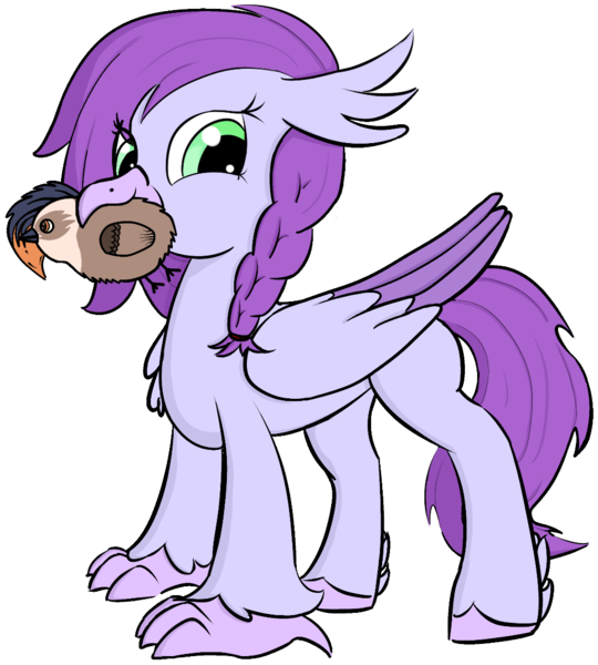 Size: 1020x1134 | Tagged: safe, artist:solos, derpibooru import, oc, oc:aella breeze, hippogriff, derpibooru community collaboration, 2022 community collab, braid, hippogriff oc, image, plushie, png, talons, wings